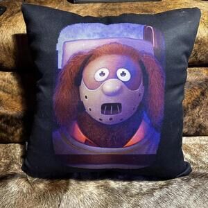 Silence of the lambs muppets mashup parody‎ funny throw pillow NWOT
